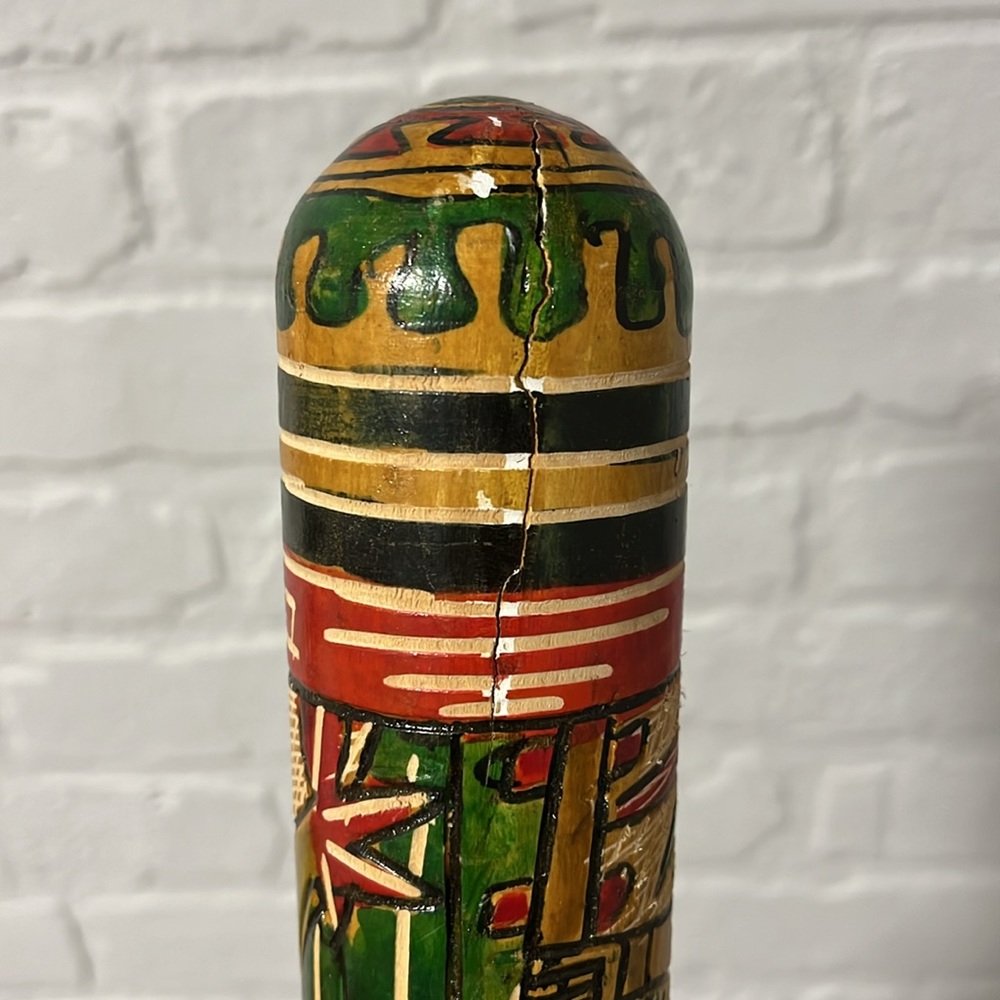 VTG Mexican Wooden Bat Pinata Stick - Picture 7 of 8